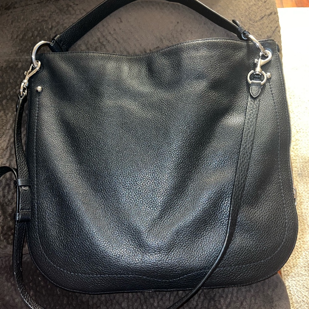 Aimee Kestenberg- Elegant Black Leather Shoulder Bag